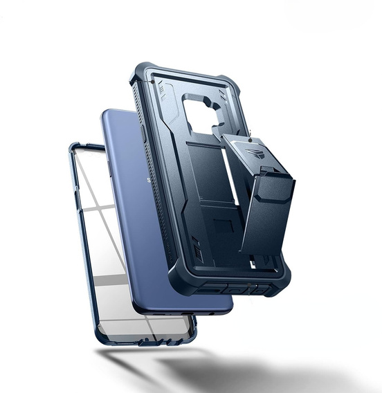 Husă blindată pentru Samsung Galaxy S9, Dexnor Full Body, albastru