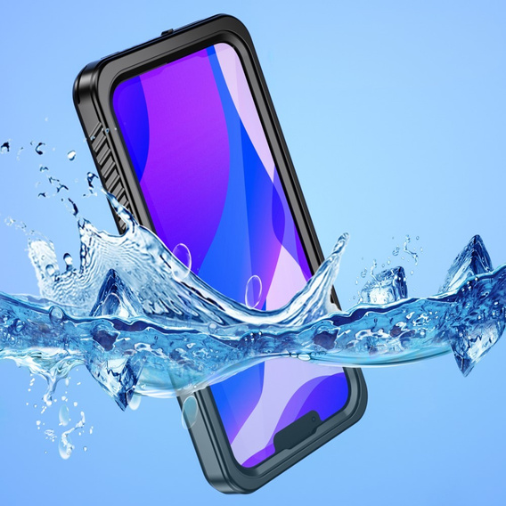 Husă impermeabilă IP68 pentru iPhone 13, negru