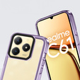Huse pentru Realme C61, Fusion Hybrid, transparent / violet
