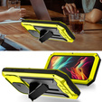 Husă pentru iPhone 15 Pro Max, R-JUST CamShield Slide, armată, galben  / negru