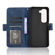 Cu clapetă pentru Infinix Hot 50 4G, Card Slot, albastru închis