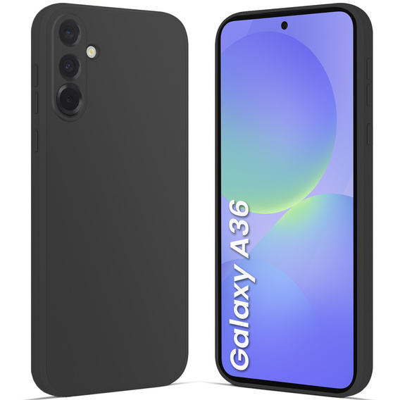 Husa pentru Samsung Galaxy A36 5G, Silicone Lite, negru