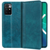 Huse pentru Xiaomi Redmi 10, Wallet Litchi Leather, verde