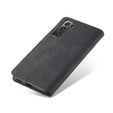 Husa CASEME pentru Samsung Galaxy S21 FE, Leather Wallet Case, negru