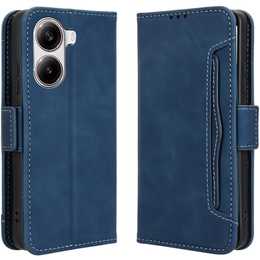 Cu clapetă pentru Xiaomi Poco X7 Pro 5G, Card Slot, albastru închis