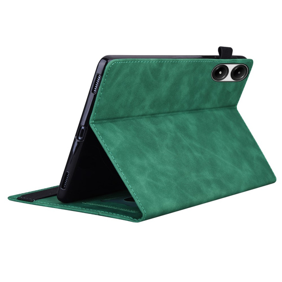 Husă pentru Xiaomi Redmi Pad Pro / Xiaomi Poco Pad, Classic, cu spațiu pentru stylus, verde