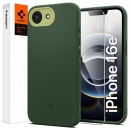 Carcasă Spigen pentru iPhone 16E, Nano Pop MagSafe, verde + sticlă temperată 9H