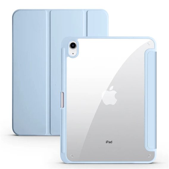 Husă pentru iPad 10.9 2022 10 Gen, Smartcase Hybrid, cu spațiu pentru stylus, albastru