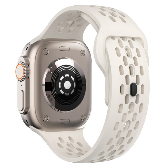 Curea din silicon pentru Apple Watch 1/2/3/4/4/5/6/6/7/8/SE/ULTRA 42/44/45/49MM, bej