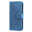 Cu clapetă pentru Samsung Galaxy A54 5G, Mandala Flower, albastru