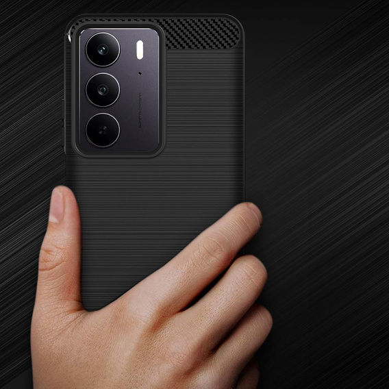 Huse pentru Realme C71, Carbon, negru