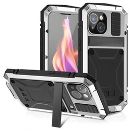 Husă pentru iPhone 15, R-JUST, armată, de argint / negru