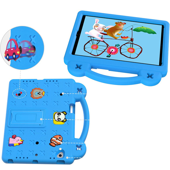 Husă pentru copii pentru Lenovo Tab M10 X505F X605F / Tab P10-X705F/L / Huawei T5 10.1, Cute Patterns, cu suport, albastru