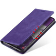 Husă pentru Samsung Galaxy A55, ERBORD Vintage, violet + Sticlă pentru ecran