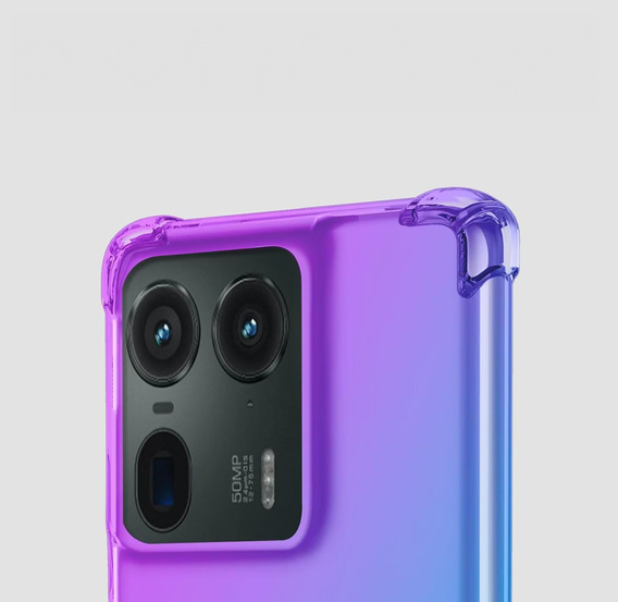 Husa pentru Motorola Edge 50 Ultra, Gradient Dropproof, Violet / albastru