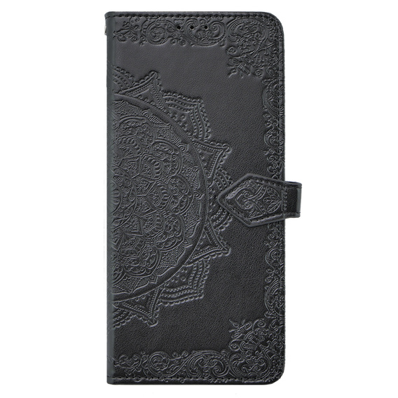 Cu clapetă pentru Oppo A79 5G, Mandala, negru