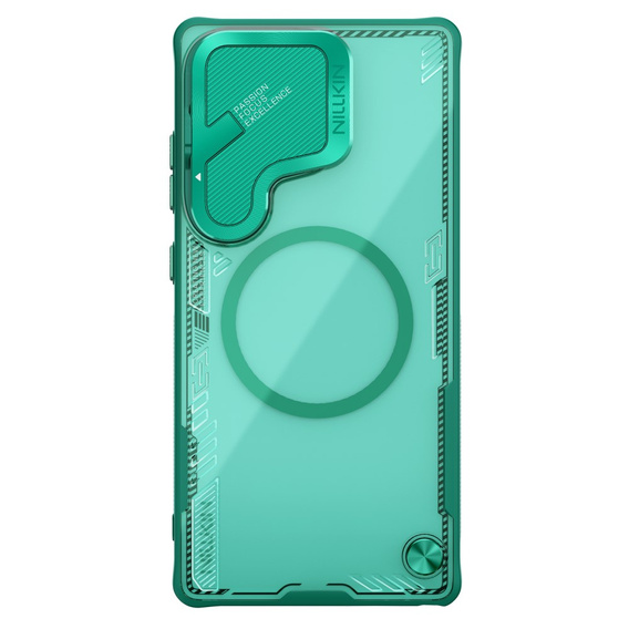 Carcasă pentru Samsung Galaxy S25 Ultra, carcasă blindată Nillkin, Icelade Prop, pentru Magsafe, verde