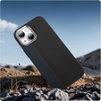 Carcasa pentru iPhone 14, Carbon Fiber MagSafe, negru / albastru