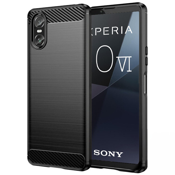 Huse pentru Sony Xperia 10 VI, Carbon, negru