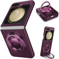 Husă GKK pentru Galaxy Z Flip 5 5G, Colțuri Dropproof MagSafe, transparent / violet
