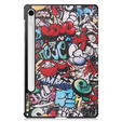 Husă pentru Samsung Galaxy Tab S10 Lite / S10 FE / S9 FE, cu clapetă, graffiti
