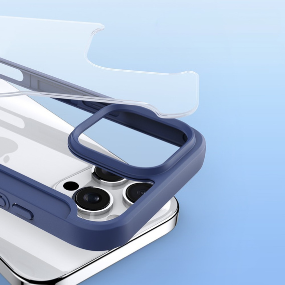 Dux Ducis Huse pentru iPhone 16 Pro, Skin X Pro, MagSafe, albastru închis