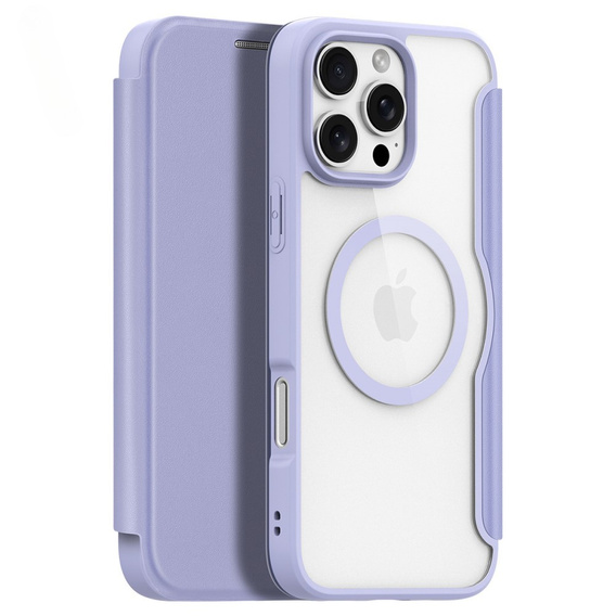 Dux Ducis Huse pentru iPhone 16 Pro, Skin X Pro, MagSafe, violet