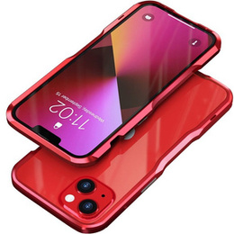 Husa LUPHIE pentru iPhone 13 Mini, Armor Bumper, roșu