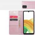 Carcasă flip CASEME pentru Samsung Galaxy A33 5G, Waxy Textured, roz