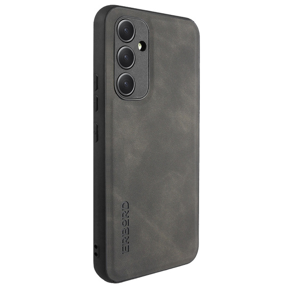 Huse pentru Samsung Galaxy A54 5G, ERBORD Business, cu placă de suport pentru mașină, gri