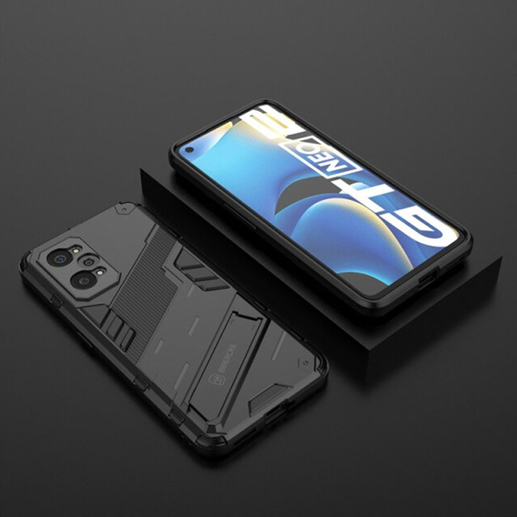 Husa pentru Realme GT 2 5G / GT Neo 2 / GT Neo 3T, Military kickstand, albastru