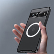 Carcasă de protecție pentru camera foto pentru Google Pixel 8, CamShield MagSafe, transparent / negru