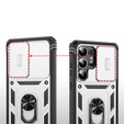 Husă pentru Samsung Galaxy S25 Ultra, KickStand Camera Lens, alb