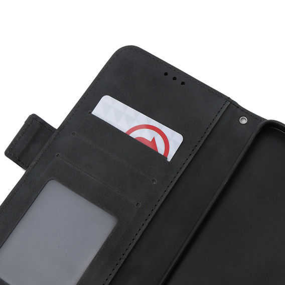 Cu clapetă pentru Oppo A38 4G / Oppo A18 4G, Card Slot, negru