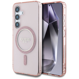 Husă GUESS IML Glitter Circle pentru Samsung Galaxy S25
