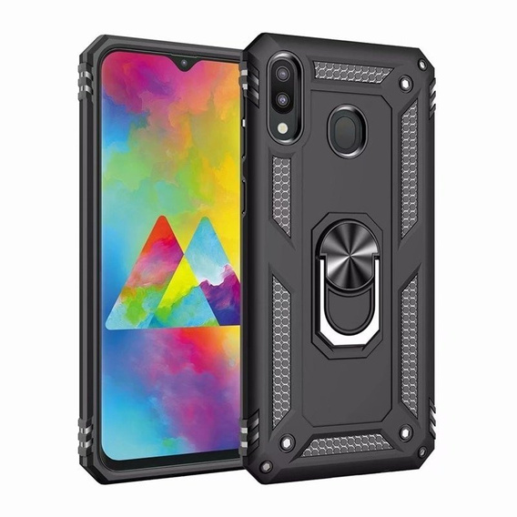 Husă blindată pentru Motorola One Action, Nox Case Ring, negru