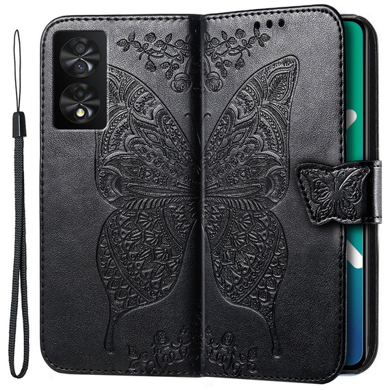 Cu clapetă pentru TCL 40 NXTPaper, Butterfly, negru