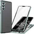 Husa pentru Samsung Galaxy S23 Plus, Magnetic Dual Glass, verde