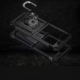 Husă blindată pentru Samsung Galaxy Z Flip7 FE / Z Flip6, Nox Case Ring, negru