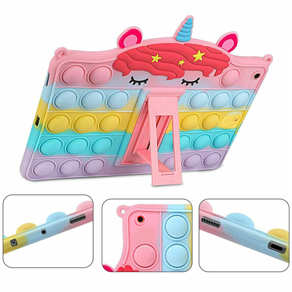 Husă pentru copii pentru iPad 9.7" 2018/2017 (6/5 gen.), Bubble, multicolor
