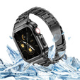 Brățară din oțel cu carcasă pentru Apple Watch 7/8/9 45MM, negru