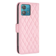 Cu clapetă pentru Motorola Edge 40 Neo, Wallet, BINFEN COLOR, roz