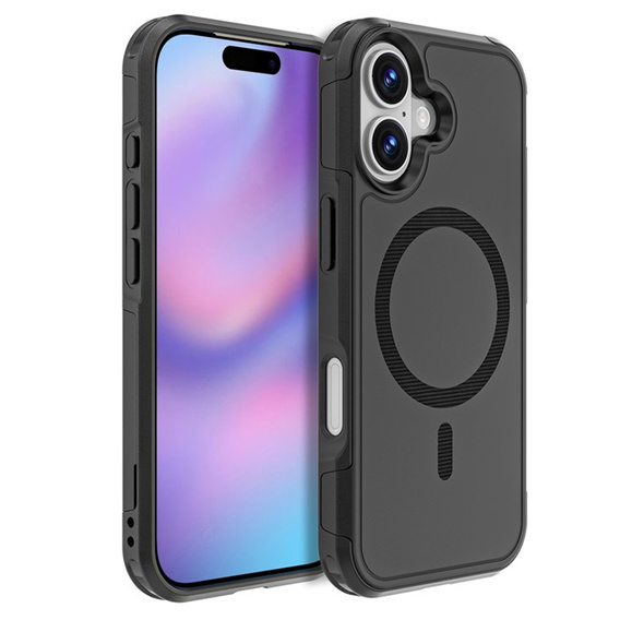 Husă MagForce pentru iPhone 17, pentru MagSafe, blindată, neagră