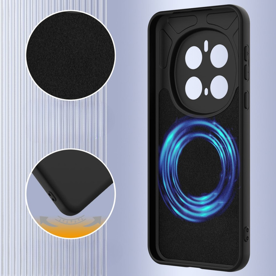Huse pentru Honor Magic7 Pro 5G, Silicone MagSafe, negru