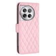 Cu clapetă pentru OnePlus 12 5G, Wallet, BINFEN COLOR, roz