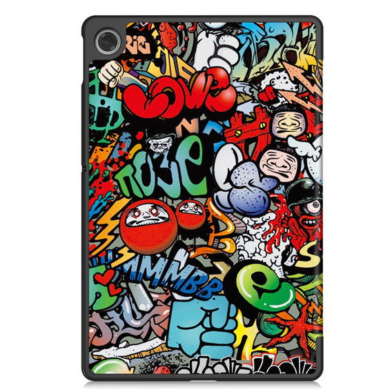 Husă pentru Lenovo Tab TB311FU, Smartcase, graffiti