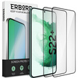 2x sticlă călită pentru Samsung Galaxy S22+ Plus, ERBORD 3D pentru întregul display