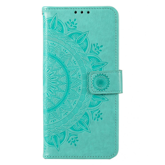 Cu clapetă pentru Motorola Moto E13, Mandala Flower, verde