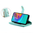 Cu clapetă pentru Samsung Galaxy A36 5G, Wallet Zipper Pocket, verde