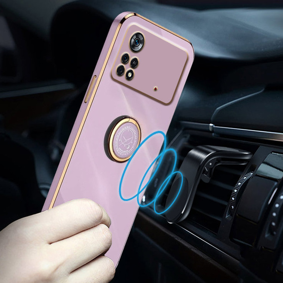 Huse pentru Xiaomi Poco X4 Pro 5G, Electro Ring, violet